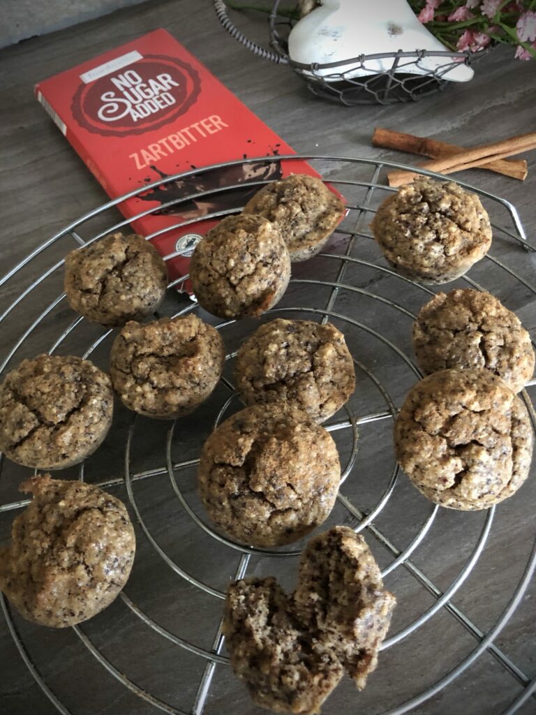 Low Carb schnelle Haselnuss-Muffins ohne Mehl und ohne Zucker